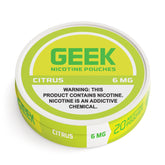 Citrus GEEK Bolsas de Nicotina 6mg